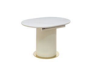 Masa de sufragerie RIVIERA-G WHITE MARBLE+GOLD 120/160*90*76