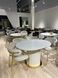 Masa de sufragerie RIVIERA-G WHITE MARBLE+GOLD 120/160*90*76