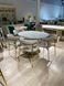 Masa de sufragerie RIVIERA-G WHITE MARBLE+GOLD 120/160*90*76