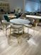 Masa de sufragerie RIVIERA-G WHITE MARBLE+GOLD 120/160*90*76
