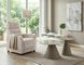 Set of coffee tables HILL II BEIGE TRAVERTINE with CASHMERE (CERAMIC/METAL) 70&times;40/45&times;47 cm