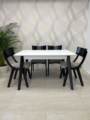 Стол обеденный раскладной деревянный Milan, wenge\white, 1200(+380)*800*760 прямоугольный (29730)