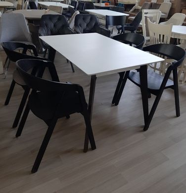 Masă de sufragerie pliabilă din lemn Milan, wenge\alb, 1200(+380)*800*760 dreptunghiulară (29730)