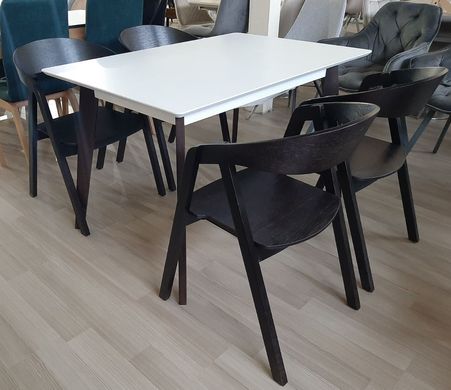 Folding wooden dining table Milan, wenge\white, 1200(+380)*800*760 rectangular(29730)