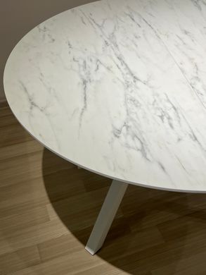 Dining table OSCAR WHITE MARBLE 120/160*120*75