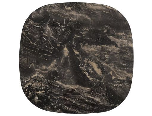 Măsuță de cafea STELLA A NEGRU LUCIOS VULCANO cu CUPRU (CERAMICĂ/METAL) 100&times;38 cm
