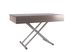 Table transformer PALERMO-1 GREY 120/196*74*46/79 (extendable table with mechanism, table-top MDF with double-side melamine, colour grey, silver metal leg)(29544)