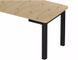 Masă de dining OSKAR STEJAR ARTISAN cu NEGRU MAT (PAL LAMINAT/MDF) 80(200)&times;80 cm