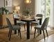 Masă de dining OSKAR STEJAR ARTISAN cu NEGRU MAT (PAL LAMINAT/MDF) 80(200)&times;80 cm