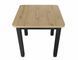 Masă de dining OSKAR STEJAR ARTISAN cu NEGRU MAT (PAL LAMINAT/MDF) 80(200)&times;80 cm