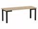 Masă de dining OSKAR STEJAR ARTISAN cu NEGRU MAT (PAL LAMINAT/MDF) 80(200)&times;80 cm