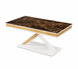 Masă de dining MILANO MILK (MARBLE 13/GOLD) 180/220/260*95*77 cm