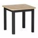 Masă de dining OSKAR STEJAR ARTISAN cu NEGRU MAT (PAL LAMINAT/MDF) 80(200)&times;80 cm