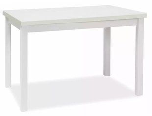 Masă de dining ADAM 120 ALB MAT (PAL LAMINAT/MDF) 120&times;68 cm