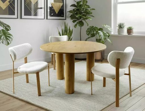 Masă de dining MONTANA STEJAR (MDF/FURNIR NATURAL) 120&times;76 cm