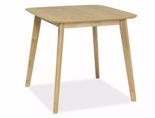 Masă de dining MOSSO III STEJAR (MDF/FURNIR NATURAL/LEMN) 80&times;80 cm