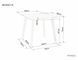 Masă de dining MOSSO III STEJAR (MDF/FURNIR NATURAL/LEMN) 80&times;80 cm