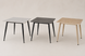 Masă de dining RION ALB LUCIOS cu NEGRU MAT (CERAMICĂ/METAL) 80&times;80 cm