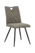 Dining chair OTTO CAPPUCINO 46*60*87 (dining chair, back and seat made of designer fabric, black metal legs).(29854)