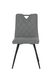 Dining chair OTTO GREY 46*60*87 (dining chair, back and seat made of designer fabric, black metal legs).(29855)