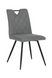 Dining chair OTTO GREY 46*60*87 (dining chair, back and seat made of designer fabric, black metal legs).(29855)