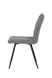 Dining chair OTTO GREY 46*60*87 (dining chair, back and seat made of designer fabric, black metal legs).(29855)