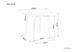Masă de dining NELSON STEJAR MIERE (MDF/FURNIR NATURAL/LEMN) 90&times;75 cm