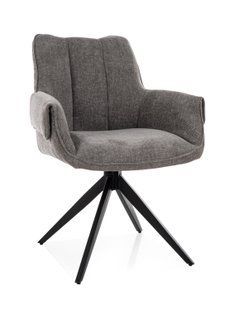 Scaun de dining GIO (FRAME BLACK/GRAY TAP.232)