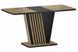 Masă de dining NEVIO STEJAR ARTISAN cu NEGRU (PAL LAMINAT) 125(170)&times;75 cm