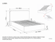Pat matrimonial Lumia Raven 24 bej 112&times;195&times;219 cm