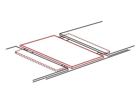 Masă de dining NIGEL STEJAR ARTISAN cu ALB MAT (PAL LAMINAT) 120(160)&times;80 cm