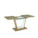 Masă de dining NIGEL STEJAR ARTISAN cu ALB MAT (PAL LAMINAT) 120(160)&times;80 cm