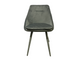 Dining chair VALENCIA GREY 56*54*85 (dining chair, back and seat grey velvet, leg black metal covered by velvet grey)(29581)