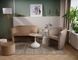 Coffee table SALO A WHITE MARBLE EFFECT with MATTE WHITE (CERAMIC/METAL) 50&times;60 cm