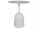 Coffee table SALO A WHITE MARBLE EFFECT with MATTE WHITE (CERAMIC/METAL) 50&times;60 cm