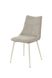 Dining chair KELVIN BEIGE (dining chair, back and seat made of designer fabric, cream metal legs).(29868)