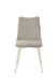 Dining chair KELVIN BEIGE (dining chair, back and seat made of designer fabric, cream metal legs).(29868)