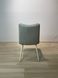 Dining chair KELVIN BEIGE (dining chair, back and seat made of designer fabric, cream metal legs).(29868)