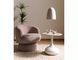 Coffee table SALO B WHITE MARBLE EFFECT with MATTE WHITE (CERAMIC, METAL) 50&times;49 cm