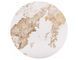 Coffee table SALO B WHITE MARBLE EFFECT with MATTE WHITE (CERAMIC, METAL) 50&times;49 cm