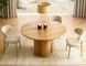 Masă de dining ROSALIA, blat și picior din furnir natural/culoare stejar 120*74 cm