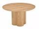 Masă de dining ROSALIA, blat și picior din furnir natural/culoare stejar 120*74 cm