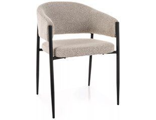 Scaun de dining AKITA BEJ (BLACK FRAME/BEIGE 231) 78*59*48*56 сm