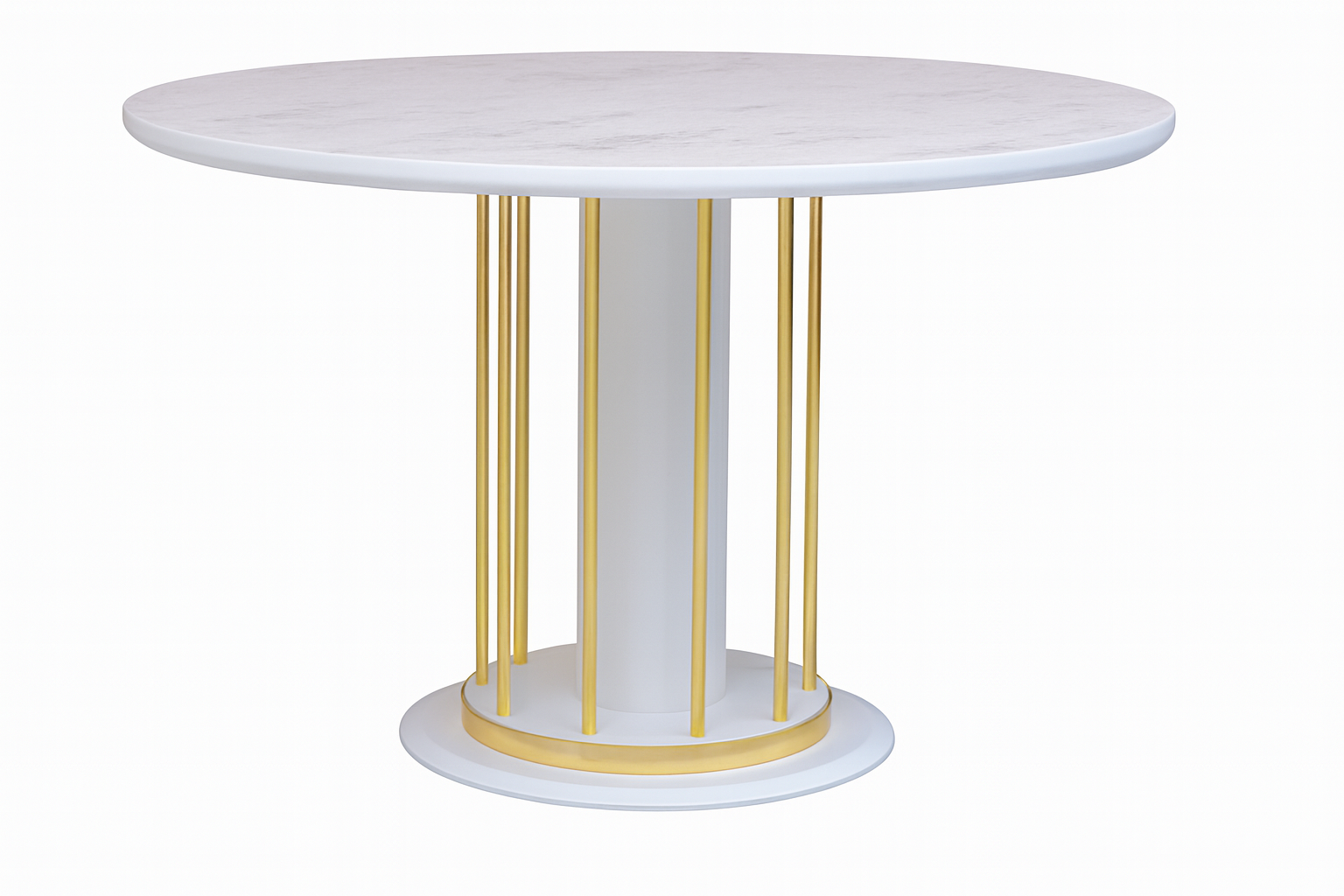 Dining table PETRA (WHITE leg /tabletop BM1) 120×120×75 cm - Tes Mobili ...