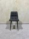 Dining chair RIA PU 55*46*89 (dining chair, back and seat made of leatherette designer fabric, black metal legs).(29865)