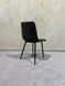 Dining chair RIA PU 55*46*89 (dining chair, back and seat made of leatherette designer fabric, black metal legs).(29865)