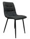 Dining chair RIA PU 55*46*89 (dining chair, back and seat made of leatherette designer fabric, black metal legs).(29865)