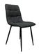 Dining chair RIA PU 55*46*89 (dining chair, back and seat made of leatherette designer fabric, black metal legs).(29865)