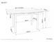Masă de dining GD017 ALB EFECT MARMURĂ cu NEGRU MAT (MDF LAMINAT/METAL) 110(170)&times;74 cm