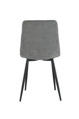 Dining chair RIA GREY 55*46*89 (dining chair, back and seat made of designer fabric, cream metal legs).(29867)